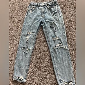 american eagle mom jeans in a size 7